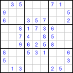 Судоку 9х9 #878 легкий