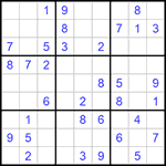 Судоку 9х9 #879 легкий