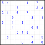 Судоку 9х9 #731 средний