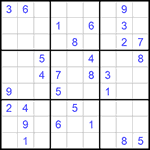 Судоку 9х9 #738 средний