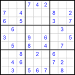 Судоку 9х9 #741 средний