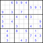 Судоку 9х9 #743 средний