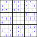 Судоку 9х9 #744 средний