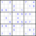 Судоку 9х9 #749 средний