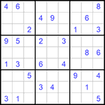 Судоку 9х9 #750 средний