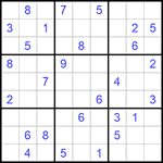 Судоку 9х9 #756 средний