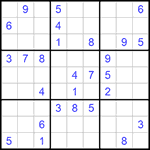 Судоку 9х9 #761 средний