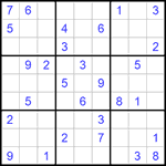 Судоку 9х9 #762 средний