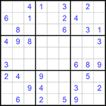 Судоку 9х9 #765 средний