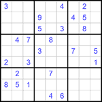 Судоку 9х9 #766 средний