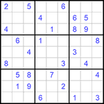 Судоку 9х9 #768 средний