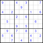 Судоку 9х9 #769 средний