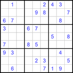 Судоку 9х9 #770 средний