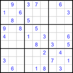 Судоку 9х9 #775 средний