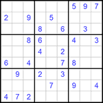 Судоку 9х9 #777 средний