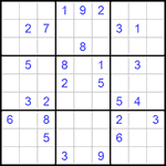 Судоку 9х9 #782 средний