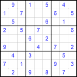 Судоку 9х9 #789 средний