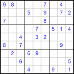 Судоку 9х9 #796 средний