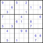 Судоку 9х9 #801 средний