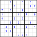 Судоку 9х9 #803 средний