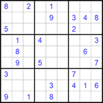 Судоку 9х9 #804 средний