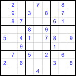 Судоку 9х9 #806 средний