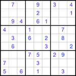 Судоку 9х9 #808 средний