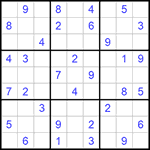 Судоку 9х9 #809 средний