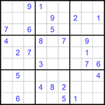 Судоку 9х9 #820 средний