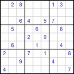 Судоку 9х9 #821 средний