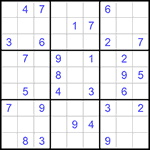 Судоку 9х9 #825 средний