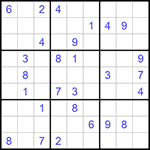 Судоку 9х9 #828 средний