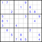 Судоку 9х9 #832 средний