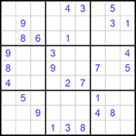 Судоку 9х9 #834 средний