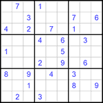 Судоку 9х9 #839 средний