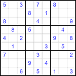 Судоку 9х9 #841 средний