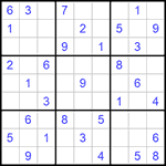 Судоку 9х9 #842 средний