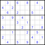 Судоку 9х9 #843 средний