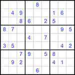 Судоку 9х9 #847 средний