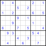 Судоку 9х9 #849 средний