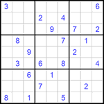 Судоку 9х9 #731 трудный