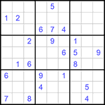 Судоку 9х9 #733 трудный