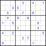 Судоку 9х9 #741 трудный