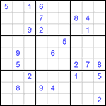 Судоку 9х9 #742 трудный