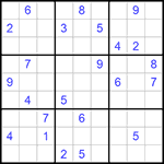 Судоку 9х9 #745 трудный