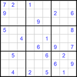 Судоку 9х9 #748 трудный