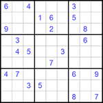 Судоку 9х9 #758 трудный