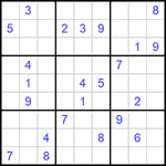Судоку 9х9 #771 трудный