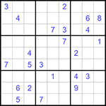 Судоку 9х9 #775 трудный