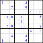 Судоку 9х9 #778 трудный